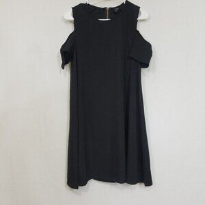 ETHEREAL cold shoulder midi dress